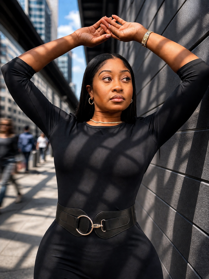 Woman wearing Poohwear 